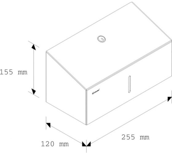 Полотенцедержатель для отдельных бумажных полотенец Merida Stella Mini металлический ASM201 0
