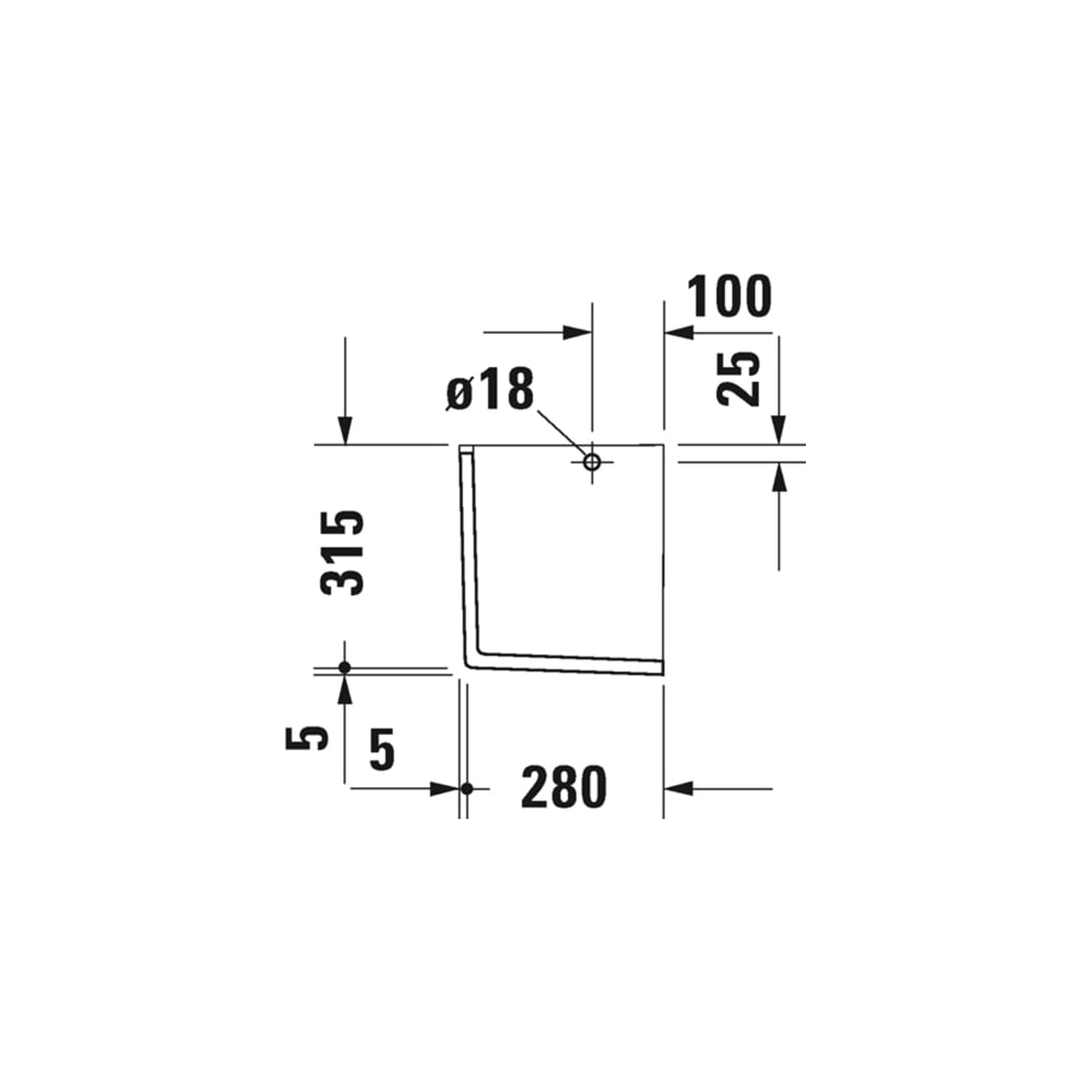 Полупьедестал Duravit Starck-3 для раковины 0865150000 00000004377 ...