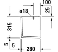 Полупьедестал Duravit Starck-3 для раковины 0865150000 00000004377