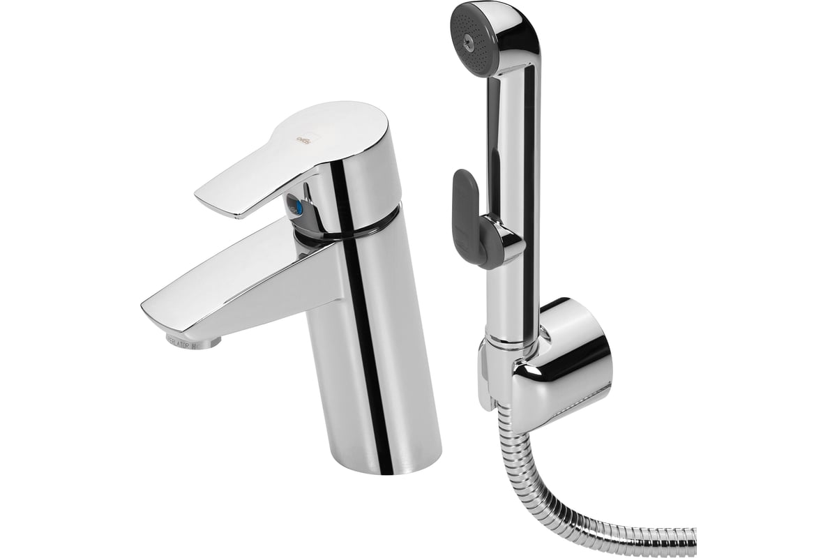 Смеситель Oras Cubista для умывальника с гигиеническим душем 2812F ...