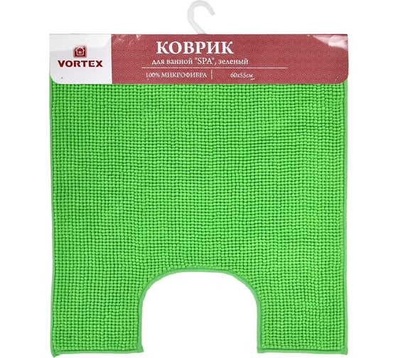 Коврик Vortex SPA для ванной 60х55 см зеленый под унитаз 24133