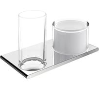 Двойной держатель Keuco Edition 400 со стаканом 11553019000 00000064509