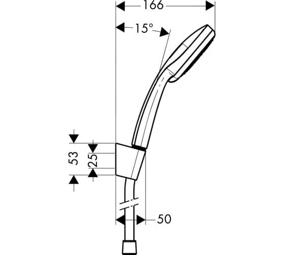 Душевой набор Hansgrohe HG Croma 100 Multi/PorterS 27595000 00000007822
