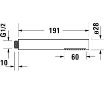 Душевая лейка Duravit хром UV0640000000 00000063999