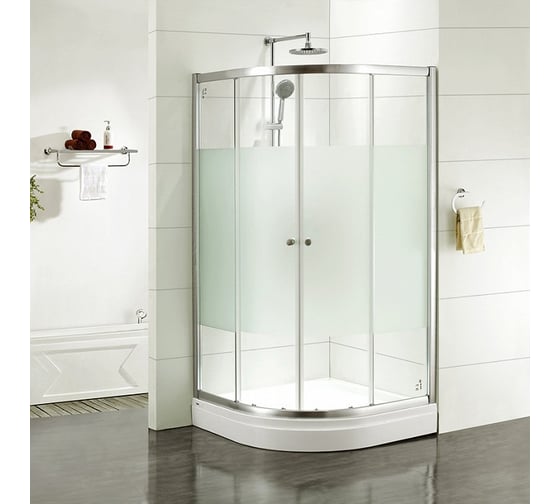 Дверки душевые IDDIS Mirro полукруглые шелк 100х100х185 см M50R101i23
