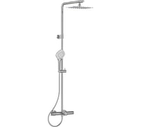 Душевая система с телескопической штангой Ideal Standard CERATHERM T100 в комплекте с термостатическим смесителем для ванны/душа A7591AA 00077488