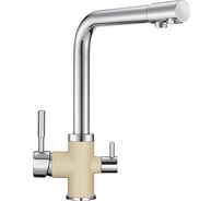 Смеситель Granula высокий с краном под питьевую воду хром/брют GR-3015