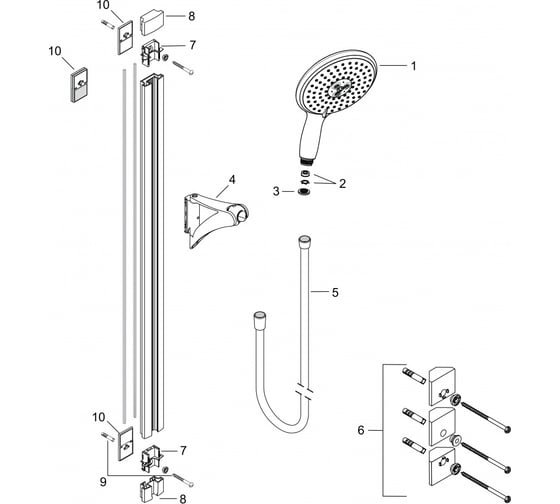 Держатель Hansgrohe 97117000 00000009058