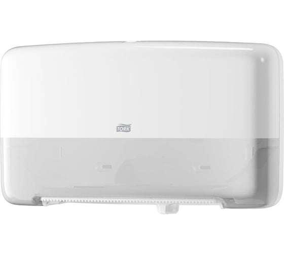 Двойной диспенсер для туалетной бумаги в мини-рулонах TORK Elevation Twin T2 белый 555500 22011