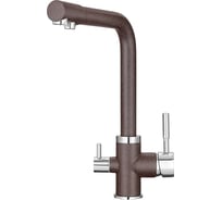 Смеситель Granula высокий с краном под питьевую воду эспрессо GR-2015