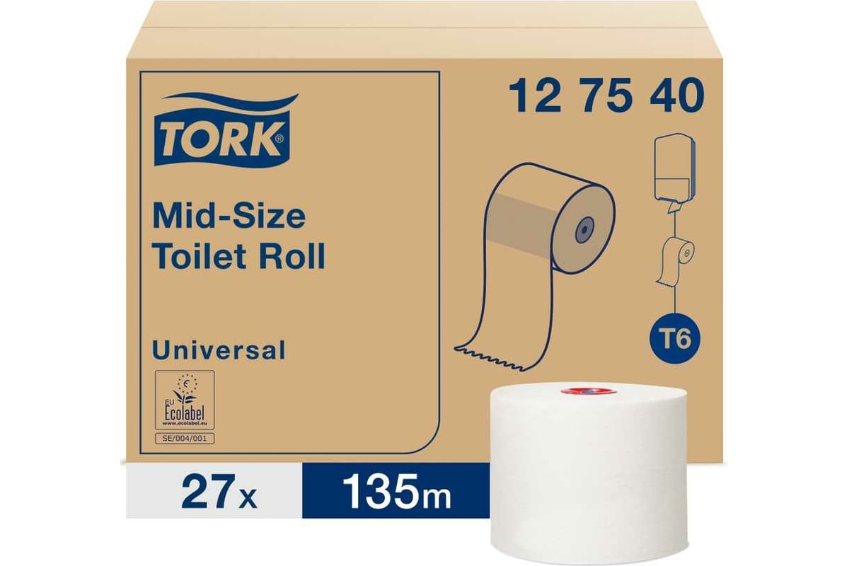 Туалетная бумага TORK Universal 127540, 27 рул.