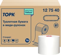 Туалетная бумага Tork Universal в компактных рулонах мягкая Т6 27 рулонов 127540 21655