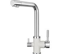 Смеситель Granula высокий с краном под питьевую воду хром/арктик GR-3015