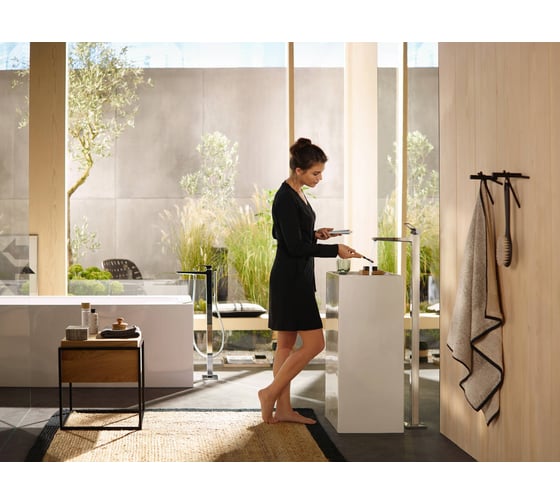 Смеситель Hansgrohe для умывальника HG Metropol напольный 74530000 00000053921