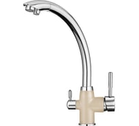 Смеситель Granula высокий с краном под питьевую воду хром/брют GR-3167