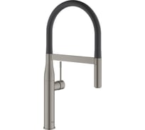 Смеситель для кухонной мойки Grohe Essence профессиональный, темный графит матовый 30294AL0