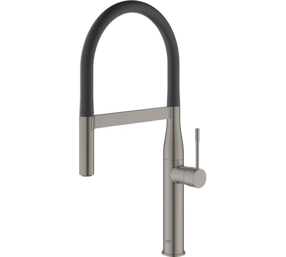 Смеситель для кухонной мойки Grohe Essence профессиональный, темный графит матовый 30294AL0