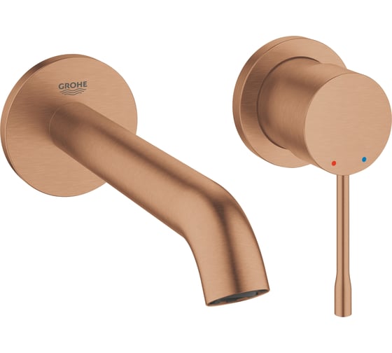 Внешняя часть смесителя для раковины Grohe Essence на 2 отверстия, M-Size, теплый закат матовый 19408DL1 1