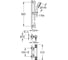 Термостат для душа Grohe Grohtherm 1000 Performance с душевым гарнитуром, хром 34834000 3