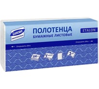 Бумажные полотенца Luscan для диспенсера H3, v-сложения, 2 слоя, белые, целлюлоза, 200 листов, 18 пачек 1878545
