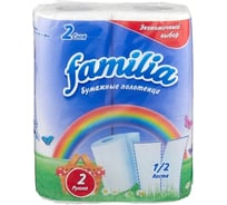 Бумажные полотенца FAMILIA Радуга 2 слоя, 2 рулона 1015031327