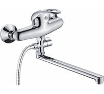 Универсальный смеситель Potato с плоским прямым изливом и переключателем для душа P21211