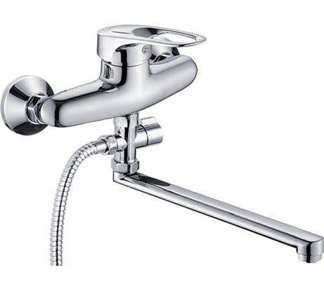 Универсальный смеситель Potato с плоским прямым изливом и переключателем для душа P21215