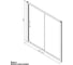 Шторка на борт ванны AM.PM BLISS L 150x150 W53S-1501150MT 2