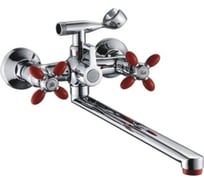 Универсальный смеситель Potato с плоским изливом и поворотным переключателем для душа P2771-5