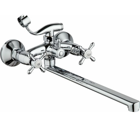 Универсальный смеситель Potato с плоским прямым изливом и переключателем для душа P22326