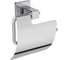 Промо-набор 4 в 1 Ideal Standard: iom square держатель для туалетной бумаги с крышкой; iom square стакан с держателем; iom square диспенсер для жидкого мыла для настенного монтажа; iom square двойной крючок для одежды TM0030 4