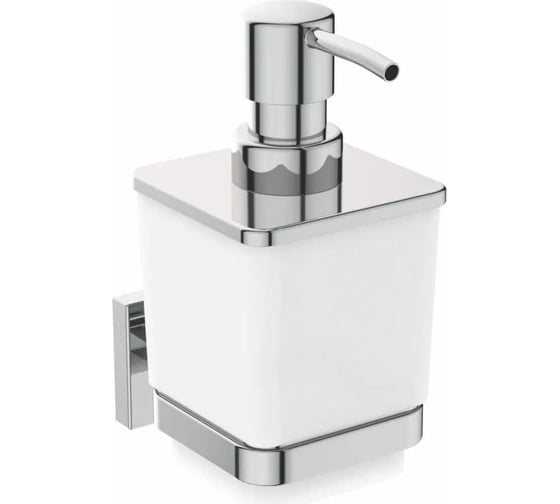 Промо-набор 4 в 1 Ideal Standard: iom square держатель для туалетной бумаги с крышкой; iom square стакан с держателем; iom square диспенсер для жидкого мыла для настенного монтаж; iom square туалетная щетка с держателем TM0031