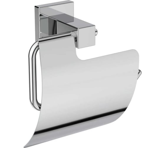 Промо-набор 4 в 1 Ideal Standard: iom square держатель для туалетной бумаги с крышкой; iom square стакан с держателем; iom square диспенсер для жидкого мыла для настенного монтаж; iom square туалетная щетка с держателем TM0031
