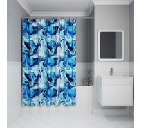 Штора для ванной IDDIS 200x180 см, полиэстер BX04P18i11