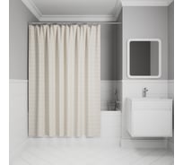 Штора для ванной IDDIS 200x240 см, полиэстер, белый BG03P24i11