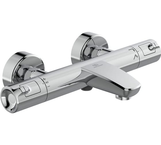 Промо-набор 2 в 1 Ideal Standard idealrain evo round l3 душевой гарнитур со штангой, ceratherm t50 настенный термостатический смеситель для ванны/душа TM0003