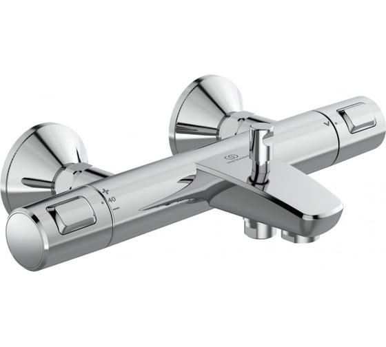 Промо-набор 3 в 1 Ideal Standard idealrain evo round l3 душевой гарнитур со штангой; ceratherm t25 настенный термостатический смеситель для ванны/душа;tyria смеситель для раковины TM0002