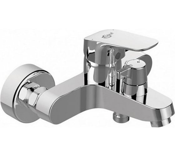 Промо-набор 2 в 1 Ideal Standard: idealrain evo round l3 душевой гарнитур со штангой ; ceraflex настенный однорукоятковый смеситель для ванны/душа TM0026