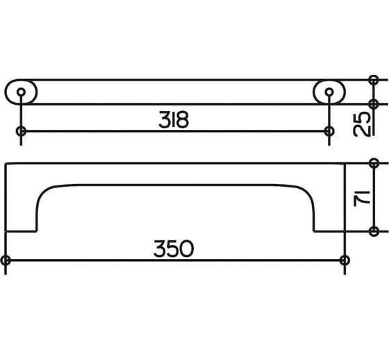 Поручень Keuco Edition 400 350 мм 11507010000 00000064527