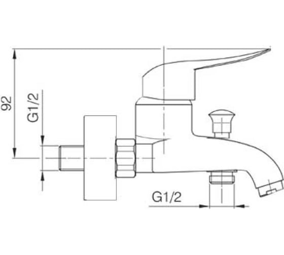 Смеситель для ванны Risco модель ECO Bath Mixer Eco 11012230000