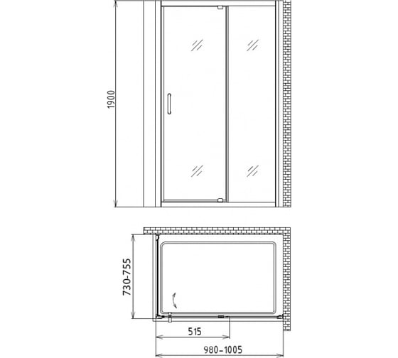 Душевой уголок GEMY Sunny Bay S28191A-A75
