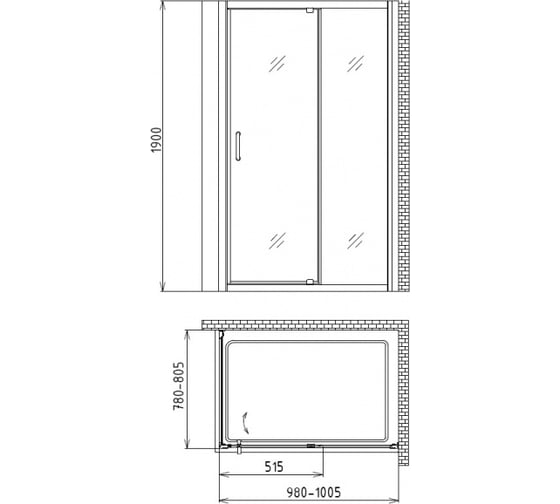 Душевой уголок GEMY Sunny Bay S28191A-A80