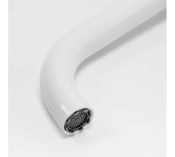Смеситель для умывальника GOTA ROCIO Black_White шар. G016085 белый, нержав. сталь (DW1101-Z13) 1/10 016085-GOTA