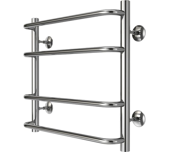 Водяной полотенцесушитель Azario FERRARA 500/500 4 перекладины, 1"-1/2", полированный 00088190