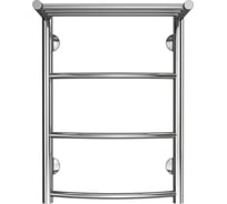 Водяной полотенцесушитель Azario VERONA 400/600 c полкой, 3 перекладины, 1"-1/2", полированный 00088174