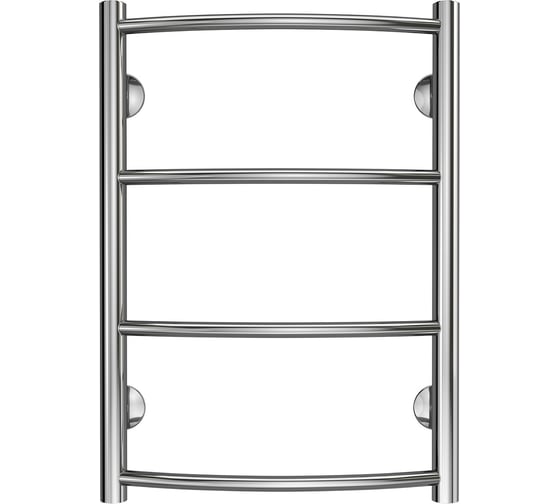 Водяной полотенцесушитель Azario VERONA 400/600 4 перекладины, 1"-1/2", полированный 00088173
