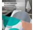 Штора для ванной комнаты Homium Bath Gallery, цвет белый (рисунок полукруг), размер 180*180см showercurtain04 5
