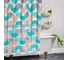 Штора для ванной комнаты Homium Bath Gallery, цвет белый (рисунок полукруг), размер 180*180см showercurtain04 8