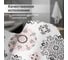 Штора для ванной комнаты Homium Bath Gallery, цвет белый (рисунок калейдоскоп), размер 180*180см showercurtain01 5
