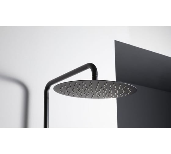 Душевая система ALLEN BRAU 5.31A10-31 PRIORITY H 800-1270 мм, излив поворотный, верх.душ Slim Ф300, Kerox, черный матовый (296346) 00296346